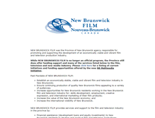 Tablet Screenshot of nbfilm.ca